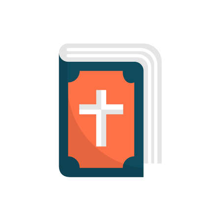 Christianity Book vector Flat Icon Design illustration. Halloween Symbol on White background EPS 10 Fileのイラスト素材