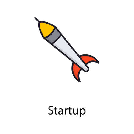 Startup vector filled outline Icon Design illustration. Sports And Awards Symbol on White background EPS 10 Fileのイラスト素材