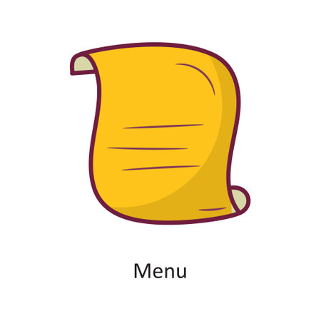 Menu vector Fill outline Icon Design illustration. Gaming Symbol on White background EPS 10 Fileのイラスト素材
