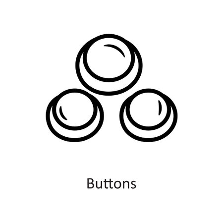 Buttons vector  outline Icon Design illustration. Gaming Symbol on White background EPS 10 File