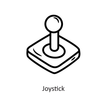 Joystick vector  outline Icon Design illustration. Gaming Symbol on White background EPS 10 Fileのイラスト素材