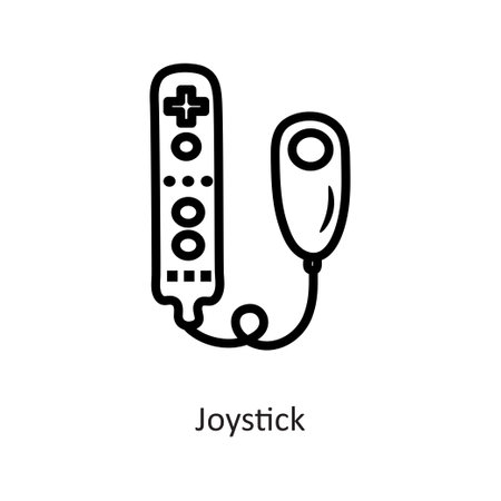 Joystick vector  outline Icon Design illustration. Gaming Symbol on White background EPS 10 Fileのイラスト素材