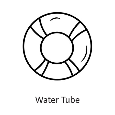 Water tube Vector outline Icon Design illustration. Travel Symbol on White background EPS 10 Fileのイラスト素材