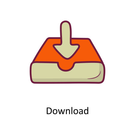 Download Solid Fill outline Icon Design illustration. Media Control Symbol on White background EPS 10 Fileのイラスト素材