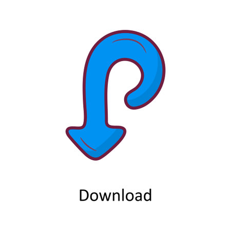 Download Solid Fill outline Icon Design illustration. Media Control Symbol on White background EPS 10 Fileのイラスト素材