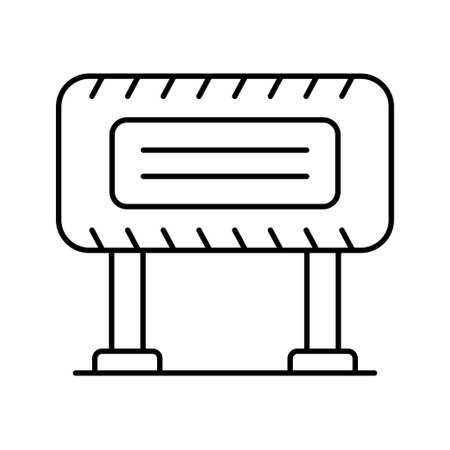 Under Constriction vector Outline icon style illustration. EPS 10 fileのイラスト素材