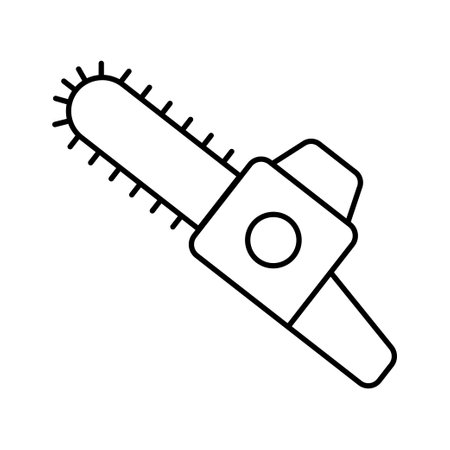 Saw vector Outline icon style illustration. EPS 10 fileのイラスト素材