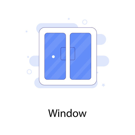 Window vector Fill Outline with background   icon style illustration. EPS 10 fileのイラスト素材