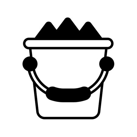 Bucket vector Solid   icon style illustration. EPS 10 fileのイラスト素材