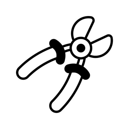 Wire Cutter vector Solid   icon style illustration. EPS 10 fileのイラスト素材