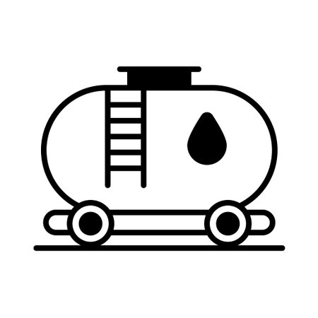 Oil Tank vector Solid   icon style illustration. EPS 10 fileのイラスト素材