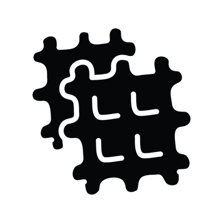 Waffle vector solid Icon Design illustration. Bakery Symbol on White background EPS 10 Fileのイラスト素材