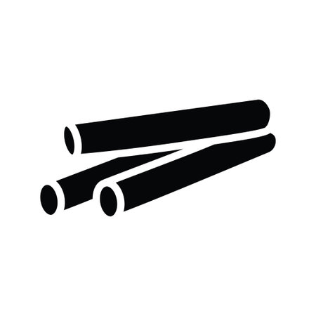 Cinnamon vector solid Icon Design illustration. Bakery Symbol on White background EPS 10 Fileのイラスト素材