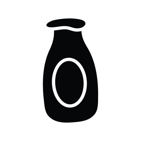 Milk vector solid Icon Design illustration. Food and Drinks Symbol on White background EPS 10 Fileのイラスト素材