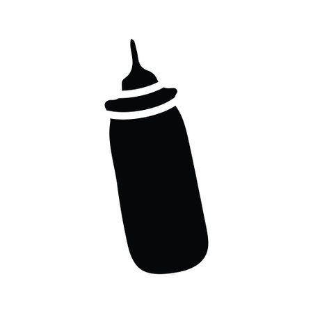 Bottle vector solid Icon Design illustration. Food and Drinks Symbol on White background EPS 10 Fileのイラスト素材