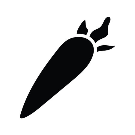 Carrot vector solid Icon Design illustration. Food and Drinks Symbol on White background EPS 10 Fileのイラスト素材