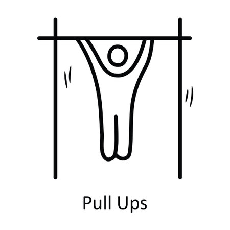 Pull ups vector outline Icon Design illustration. Symbol on White background EPS 10 File
