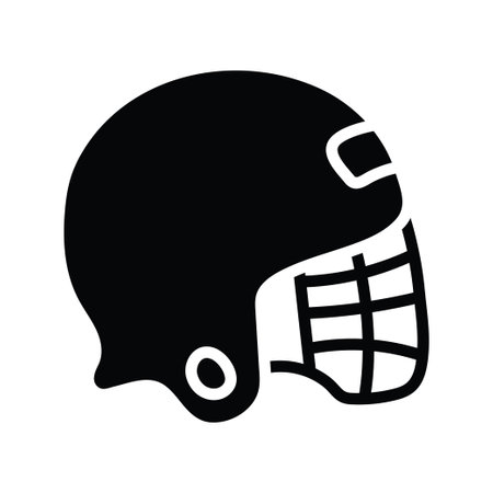 Sports Helmet vector solid Icon Design illustration. Olympic Symbol on White background EPS 10 Fileのイラスト素材