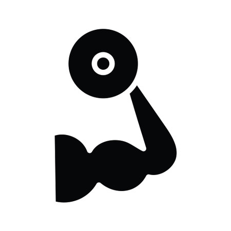 weight Lift vector solid Icon Design illustration. Olympic Symbol on White background EPS 10 File