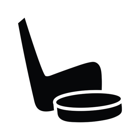 Hockey vector solid Icon Design illustration. Olympic Symbol on White background EPS 10 Fileのイラスト素材