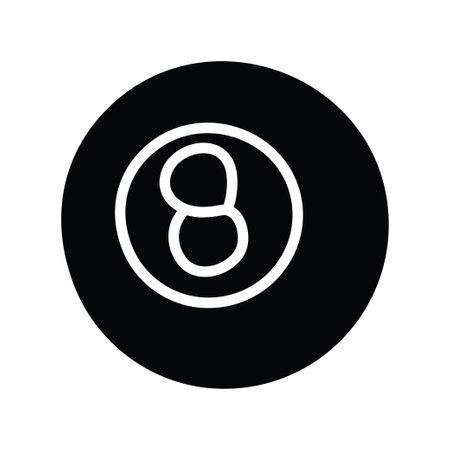 Snooker Ball vector solid Icon Design illustration. Olympic Symbol on White background EPS 10 Fileのイラスト素材