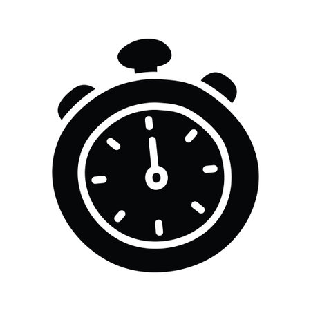 Stopwatch vector solid Icon Design illustration. Olympic Symbol on White background EPS 10 Fileのイラスト素材