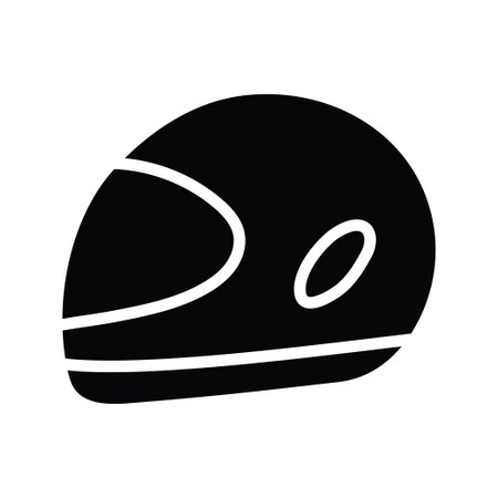 Helmet vector solid Icon Design illustration. Olympic Symbol on White background EPS 10 Fileのイラスト素材