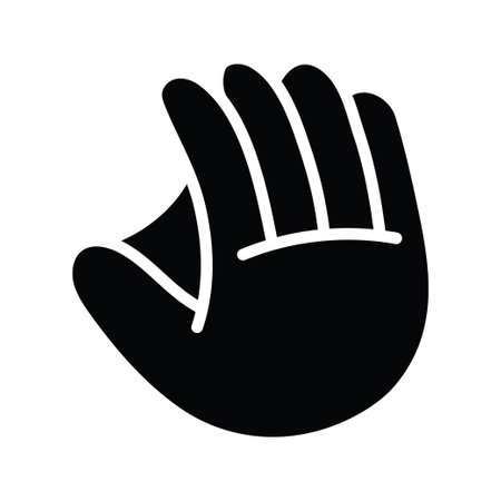 Glove vector solid Icon Design illustration. Olympic Symbol on White background EPS 10 Fileのイラスト素材