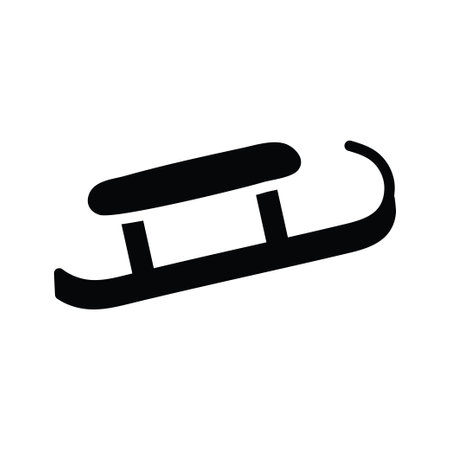 Ice Ski vector solid Icon Design illustration. Olympic Symbol on White background EPS 10 Fileのイラスト素材