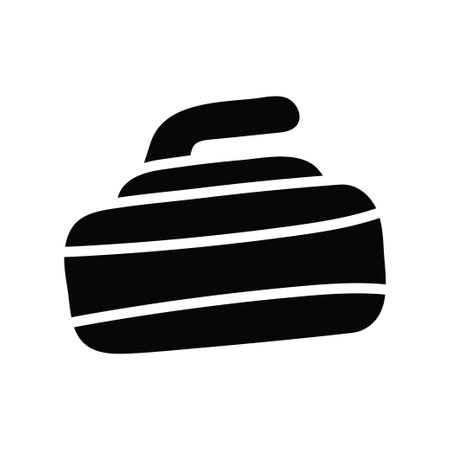 Curling vector solid Icon Design illustration. Olympic Symbol on White background EPS 10 Fileのイラスト素材