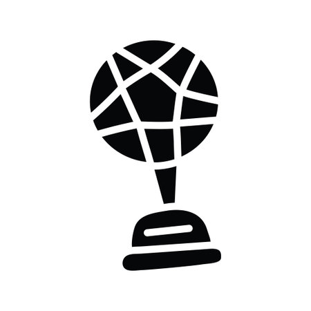 Trophy vector solid Icon Design illustration. Olympic Symbol on White background EPS 10 Fileのイラスト素材