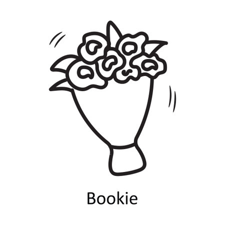 Bookie vector outline Icon Design illustration. Party and Celebrate Symbol on White background EPS 10 Fileのイラスト素材
