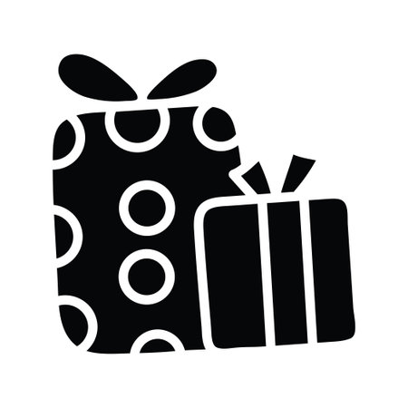 Presents vector solid Icon Design illustration. Party and Celebrate Symbol on White background EPS 10 Fileのイラスト素材