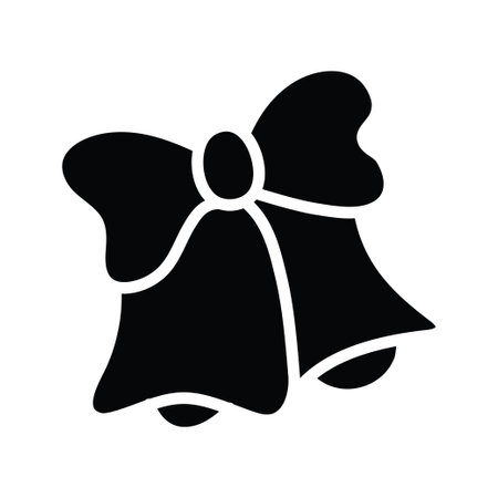 Bells vector solid Icon Design illustration. Party and Celebrate Symbol on White background EPS 10 Fileのイラスト素材