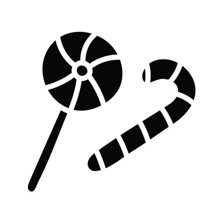 Candy vector solid Icon Design illustration. Party and Celebrate Symbol on White background EPS 10 Fileのイラスト素材