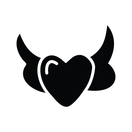 Heart vector solid Icon Design illustration. Party and Celebrate Symbol on White background EPS 10 Fileのイラスト素材