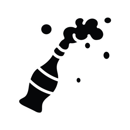 Soda vector solid Icon Design illustration. Party and Celebrate Symbol on White background EPS 10 Fileのイラスト素材