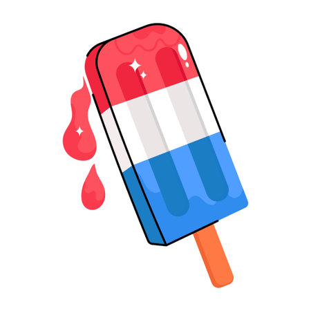 Ice cream doodle vector colorful Stickers icon . EPS 10 fileのイラスト素材