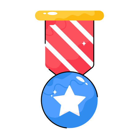 Award doodle vector colorful Stickers icon . EPS 10 fileのイラスト素材