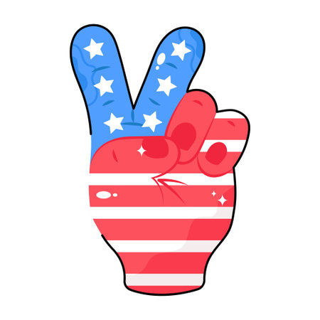 Peace Sign doodle vector colorful Stickers icon . EPS 10 fileのイラスト素材