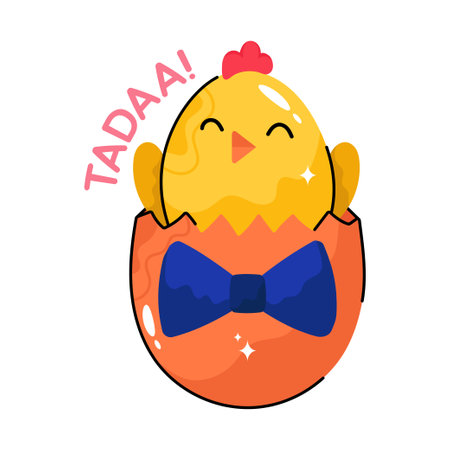 1st Birthday doodle vector Colorful Stickers . EPS 10 fileのイラスト素材