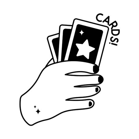 Cards doodle vector Solid Stickers . EPS 10 fileのイラスト素材