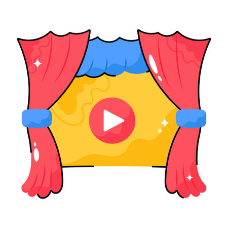 Play doodle vector Colorful  Sticker. EPS 10 fileのイラスト素材