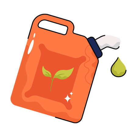 Eco fuel doodle vector Colorful  Sticker. EPS 10 fileのイラスト素材