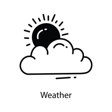 Weather doodle Icon Design illustration. Agriculture Symbol on White background EPS 10 Fileのイラスト素材