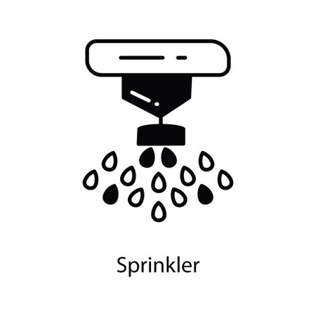 Sprinkler doodle Icon Design illustration. Agriculture Symbol on White background EPS 10 Fileのイラスト素材