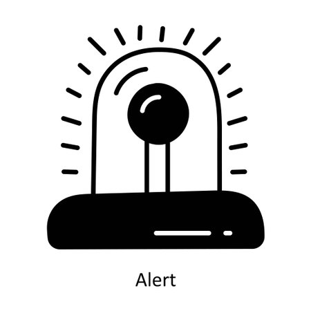 Alert doodle semi solid icon Design illustration. Ecommerce and shopping Symbol on White background EPS 10 Fileのイラスト素材