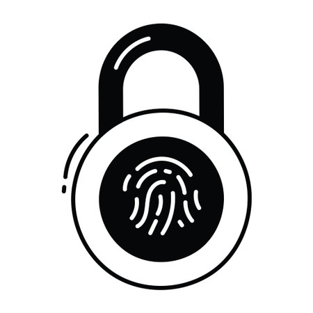 Data protection doodle semi solid icon Icon Design illustration. Science and Technology Symbol on White background EPS 10 Fileのイラスト素材