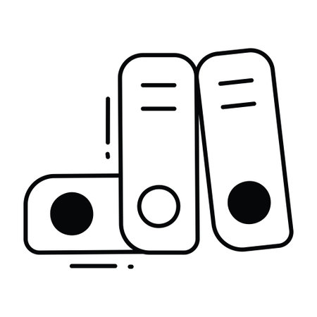 Archive files doodle semi solid icon Icon Design illustration. Science and Technology Symbol on White background EPS 10 Fileのイラスト素材