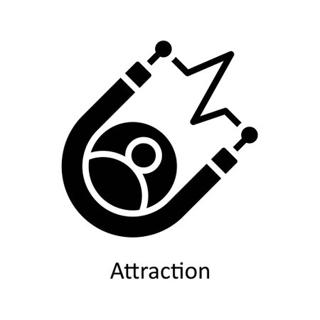 Attraction vector  Solid  Icon Design illustration. Business And Management Symbol on White background EPS 10 Fileのイラスト素材